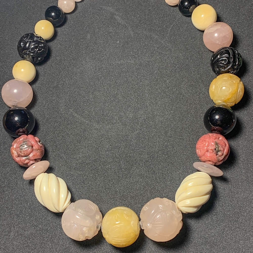Antique hand carved Chinese luck Necklace